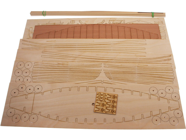 Dušok Vikingská loď Gokstad 1:35 kit