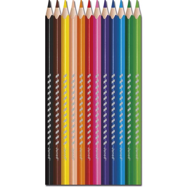 Janod Colorino Trojhranné pastelky 12 farieb