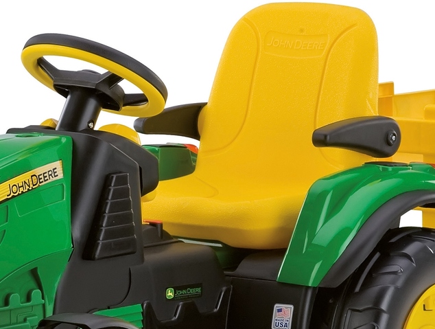 Peg-Pérego John Deere Ground Force s vlečkou 12V - 330W zelená