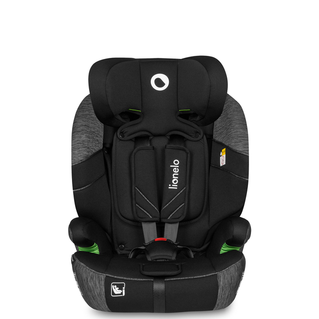 LIONELO Seggiolino Auto Levi One i-Size (76-150 cm) Nero Grigio
