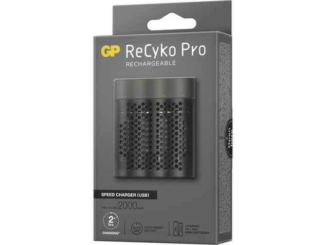 GP USB nabíjačka Speed M451 + 4AA GP ReCyko Pro 2000