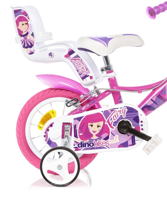 Dino Bikes - Detský bicykel 12" 124RSN-09FY Fairy - ružový