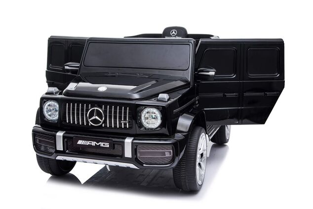 Elektrické autíčko Mercedes G63 12V, čierne, Jednomiestné sedadlo, Lítiová batéria