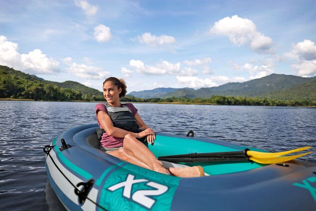 Bestway 61153 Nafukovací čln Trek X2 s príslušenstvom, 232 x 118 cm