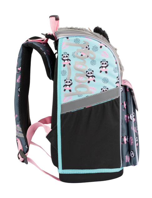 BAAGL SET 5 Zippy Panda: cartella, astuccio, sacchetto, grembiule, portafoglio