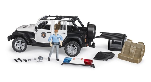 Bruder 02526 Jeep Wrangler Polícia s figúrkou