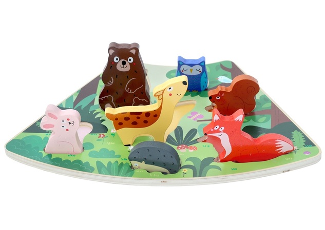 2Kids Toys Fa puzzle Erdő állatok összekapcsolható