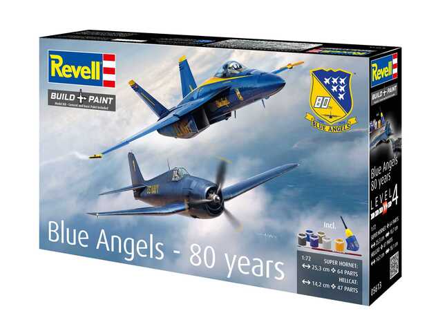 Geschenk-Set Flugzeug 05613 - F/A-18E &amp; Hellcat (Blue Angels) (80. Jubiläum) (1:72)