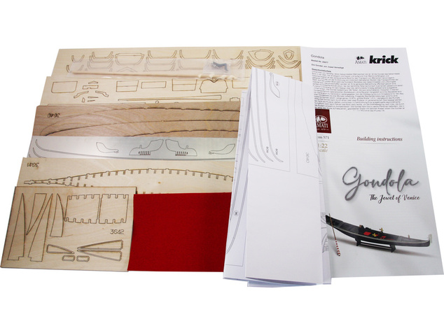 AMATI Benátska gondoliéra 1:22 kit