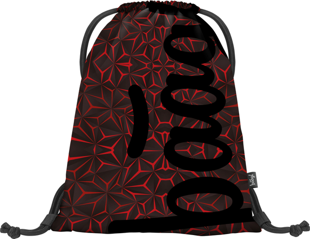 BAAGL SADA 3 Rotes Polygon: Rucksack, Waschbeutel, Tasche
