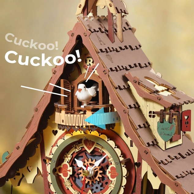 RoboTime 3D mechanikus összerakó Kakukkos óra
