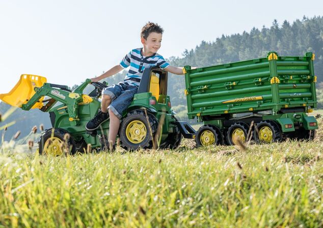 Rollytoys Vlečka John Deere vyklápacia na 3 strany
