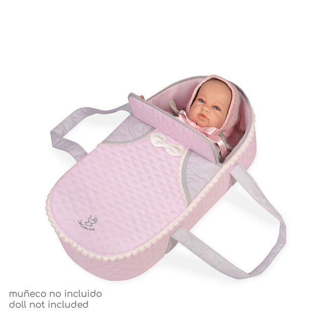 DeCuevas 81675 Skladací kočík pre bábiky 3 v 1 s prenosnou taškou Sophie 2025 - 75 cm