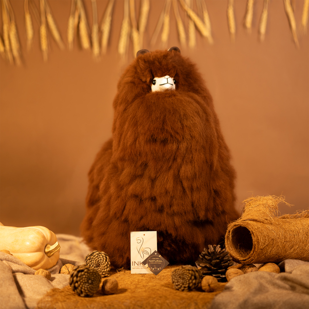INKARI Plyšová hračka Alpaca Large Walnut 50cm