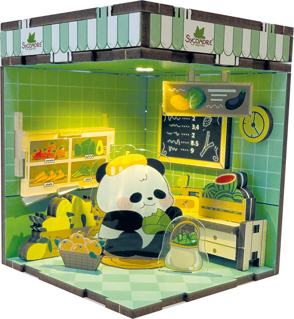Sycomore Chibi mundo - Mini caja con panda