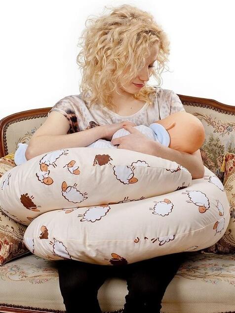Univerzálny dojčiaci vankúš v tvare C New Baby cappuccino 285 x16