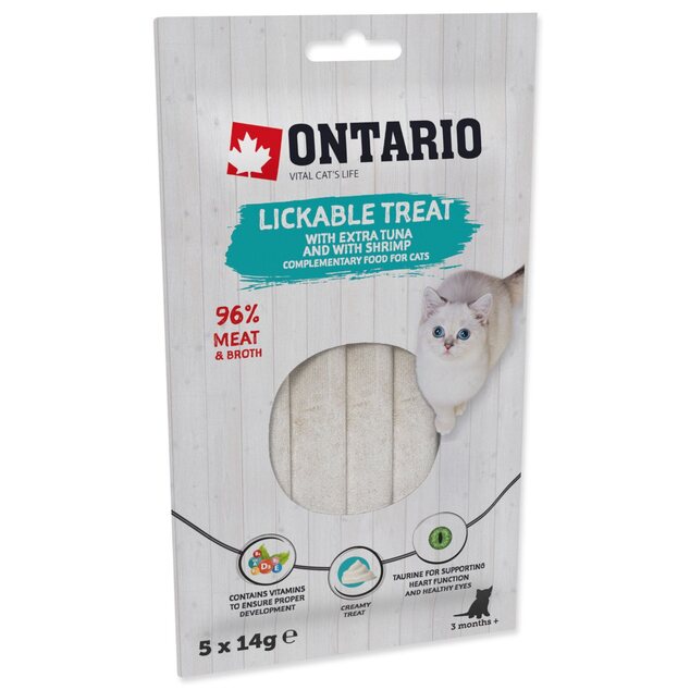Ontario pochúťka lízací extra tuniak a krevety 5x14g