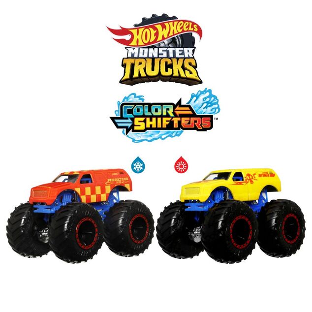 Hot Wheels Monster trucks Color Shifters asst
