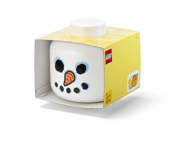 LEGO úložná hlava (veľkosť L) - snehuliak