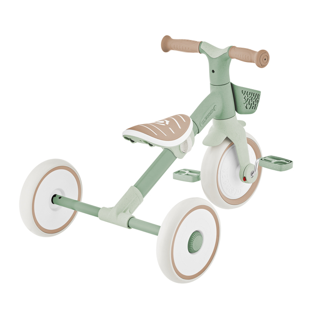 Globber detské odrážadlo trojkolesové - Learning Trike 2in1 PLUS Ecologic Pistachio