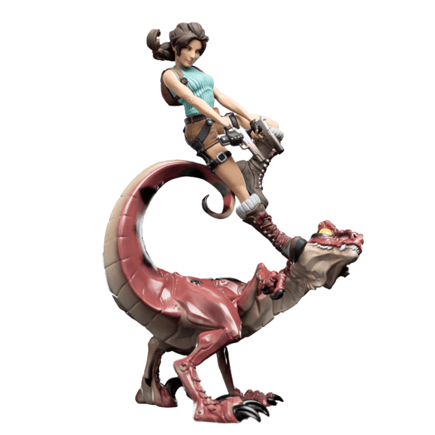 Weta Workshop Tomb Raider - Lara Croft &amp;amp; Raptor Figure Mini Epics