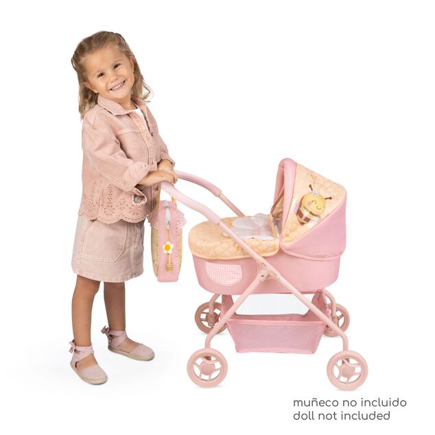 DeCuevas 86070 Il mio primo passeggino per bambole con borsa Honey 2026 – 56 cm