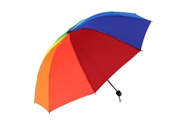 Dáždnik skladací farebný 25cm kov/látka
