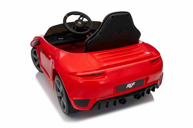 Elektrické autíčko RUF GT 12V, červené, Otváracie dvere, 2.4 GHz diaľkové ovládanie, LED s