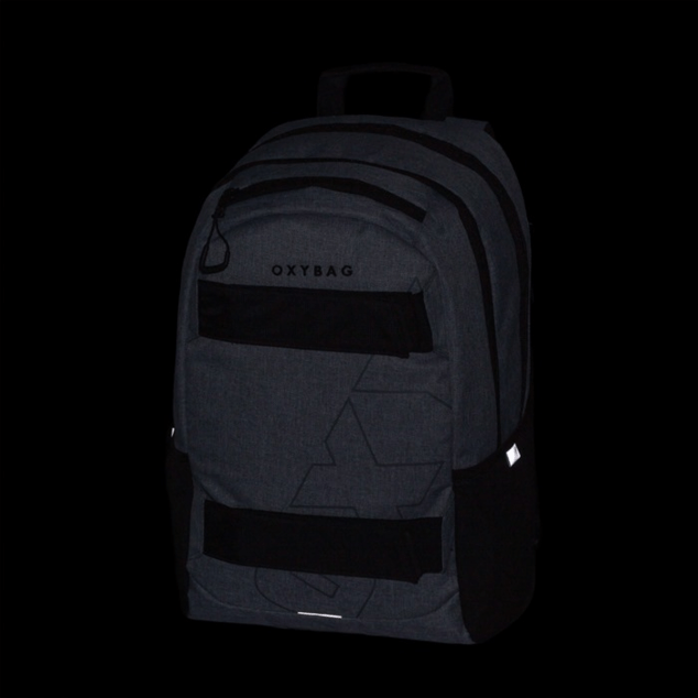 Zaino per studenti + astuccio OXY Sport Grey Melange