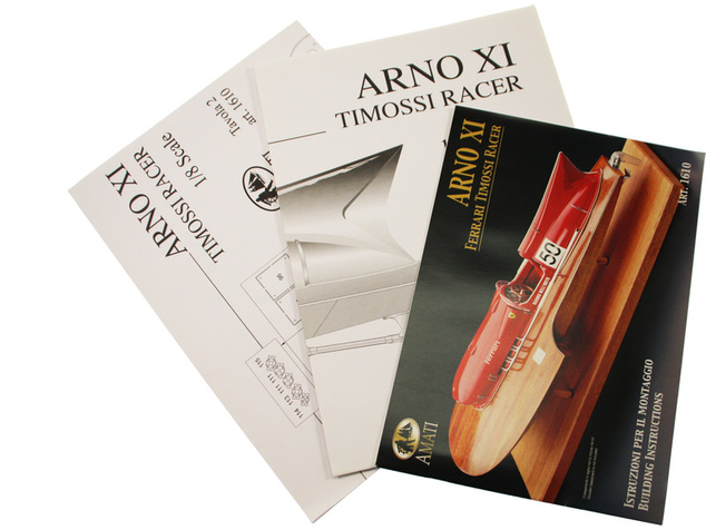 AMATI Arno XI Racer závodný čln 1960 1:8 kit