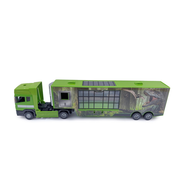 Auto kamión kov/plast s motívom dinosaura II.