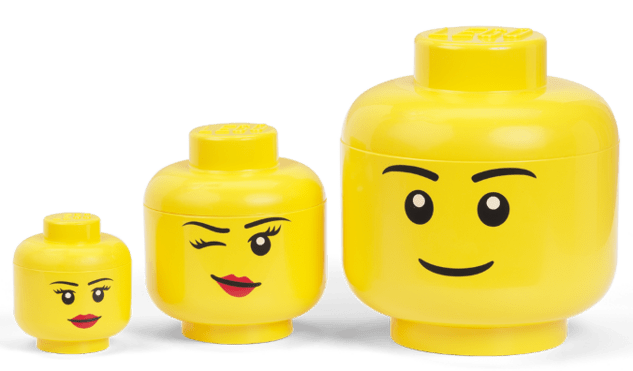 LEGO® úložná hlava (mini) - silly