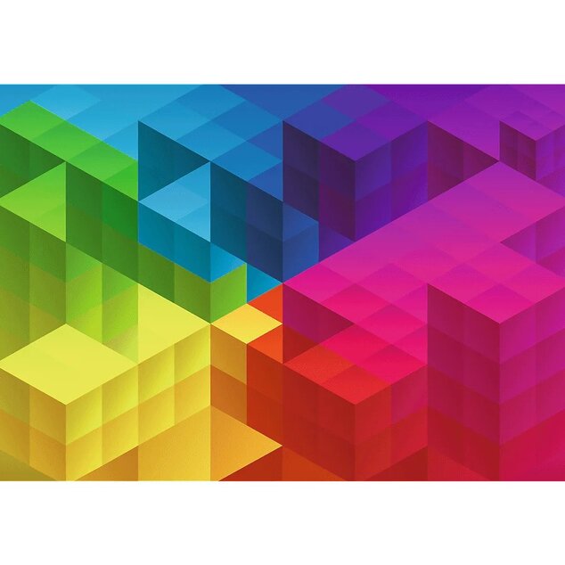Trefl Prime Puzzle 1000 UFT - Farebné škvrny: Kubický gradient