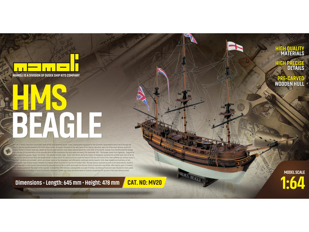 MAMOLI HMS Beagle 1817 1:64 kit