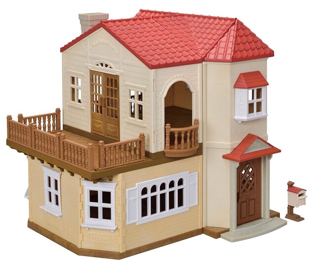 Sylvanian Families Poschodový dom s červenou strechou a svetlami
