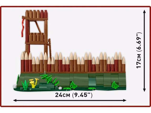 Cobi 20076 Imperium Romanum Römisches Lager Wachturm 628 k, 3 f