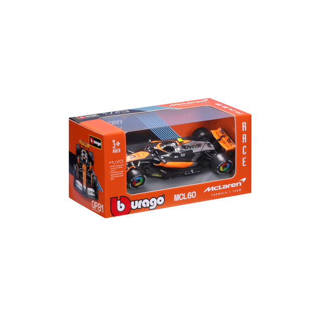 Bburago 1:43 RACE Formel F1 - McLaren F1 Team MCL38 (2024) #4 (Lando Norris)