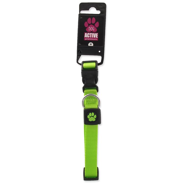 Collare Active Dog Premium M lime 2x34-49cm