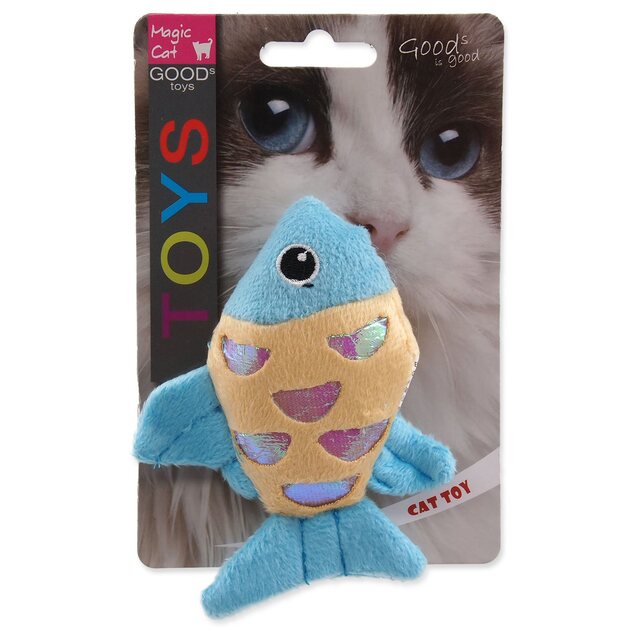 Hračka Magic Cat rybka plyš s catnipom mix 10cm