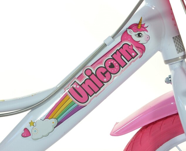 DINO Bikes - Bicicleta infantil 14" 144 RUN Unicornio 2019