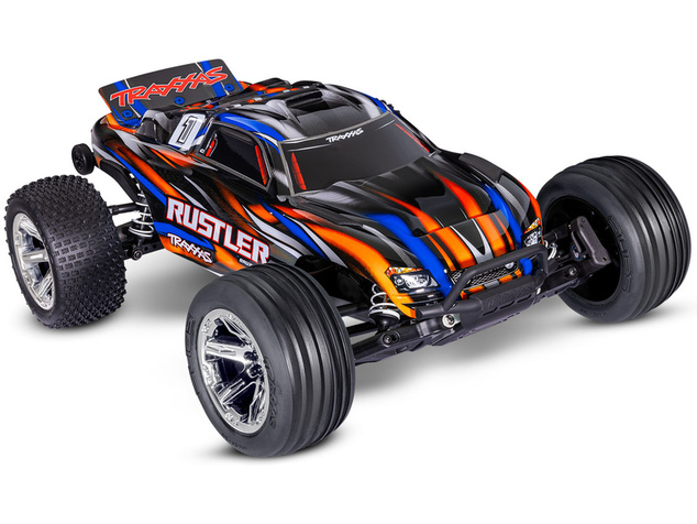 Traxxas Rustler 1:10 BL-2s RTR oranžový