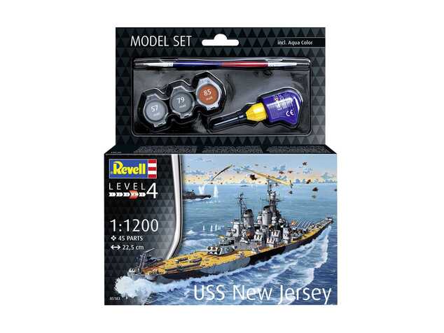 ModelSet Schiff 65183 - Schlachtschiff USS New Jersey (1:1200)