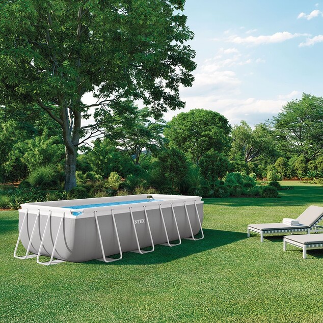 Záhradný bazén INTEX 26788 Prism Frame Rectangular 400 x 200 x 100 cm kartušová filtrácia