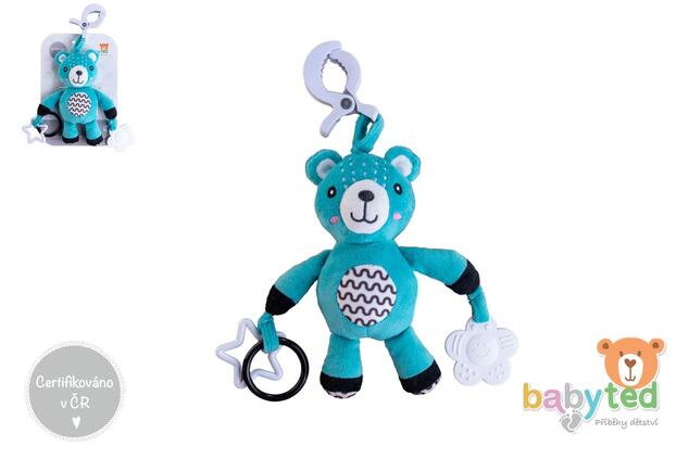 Medvedík babyted hrkálka plyš 30cm záves na postieľku/kočík