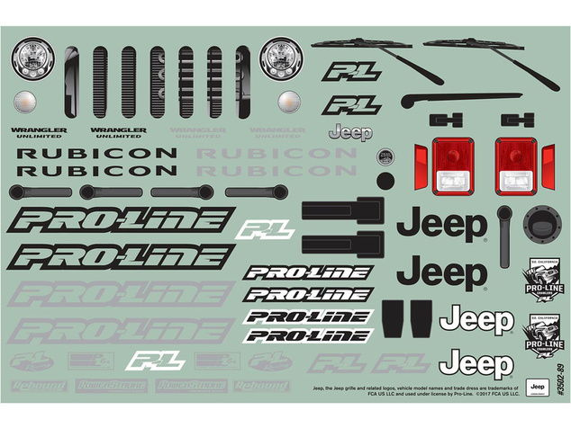 Pro-Line karoséria 1:10 Jeep Wrangler Unlimited Rubicon (rázvor 325 mm)