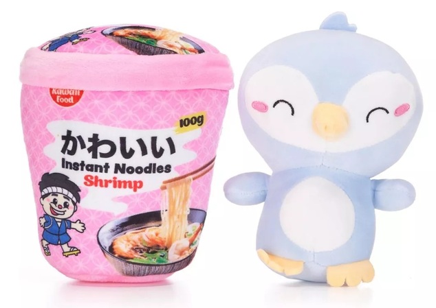 KAWAII NOODLE POTS Tučniak plyšová hračka 17cm