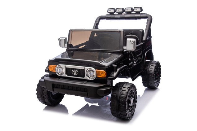 Elektrické autíčko Toyota FJ Cruiser XXL s pohonom 4x4, licencované (Dvojmiestne), čierne,
