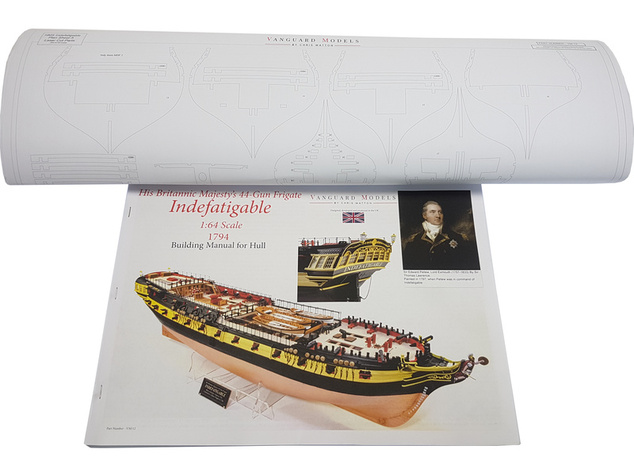 Vanguard Models HMS Indefatigable 1794 1:64 kit