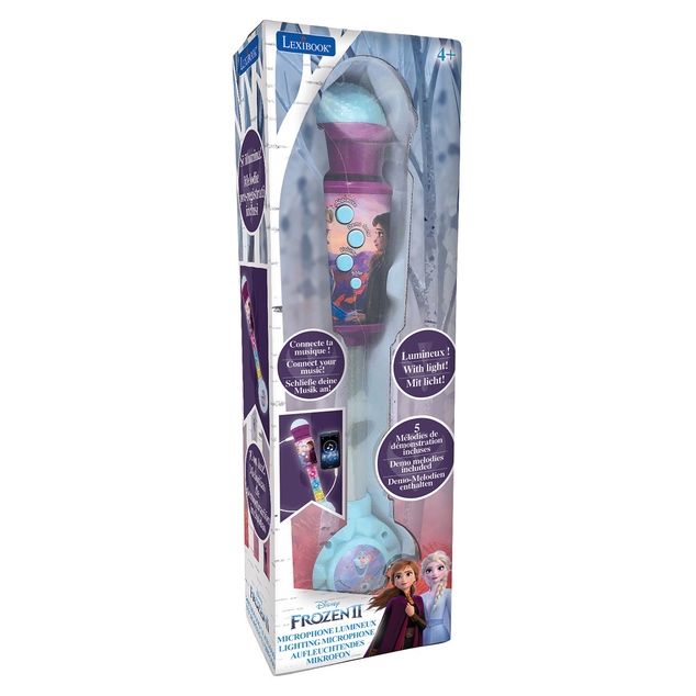 Lexibook Svietiaci trendy mikrofón  Frozen s melódiami