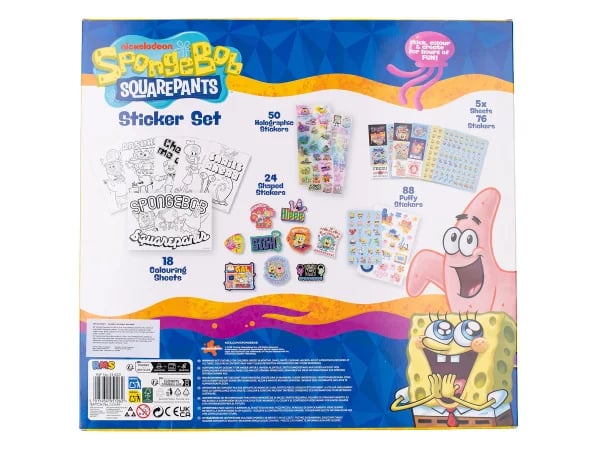 Set di adesivi, 500 pz | Spongebob